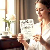 Paired for Life Swans Hand Drawn Wedding Website 招待状