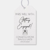 Pairs Well With:婚約ミニマルリングや輪デザイン ギフトタグ (正面)