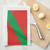 Paisバスコ(スペイン)の旗 キッチンタオル (四つ折り)