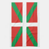 Paisバスコ(スペイン)の旗 キッチンタオル (縦)