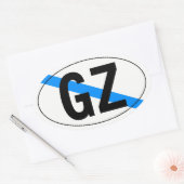 “país” de Galicia 楕円形シール (封筒)