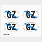 “país” de Galicia 楕円形シール (シート)