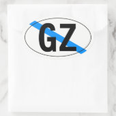 “país” de Galicia 楕円形シール (バッグ)