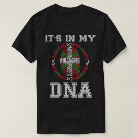 Pais Vasco Basque Country Its In My DNA Tシャツ (デザイン正面)