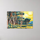 Paisagem de Bosque ao Sol キャンバスプリント (正面)