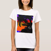 Paisagem por do sol com coqueiros tシャツ (正面)