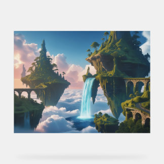 Paisaje de montañas flotantes アクリルサイン