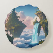 Paisaje de montañas flotantes ラウンドクッション (裏面)