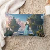 Paisaje de montañas flotantes ランバークッション (ブランケット)