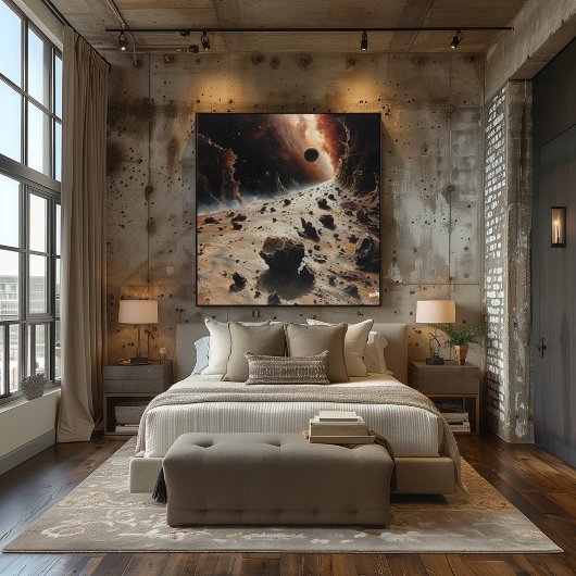 Paisaje Surrealista del Espacio Exterior ポスター