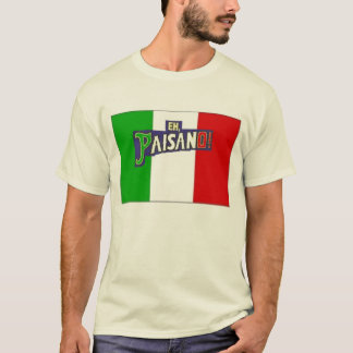 Paisano w/Italianの旗 Tシャツ