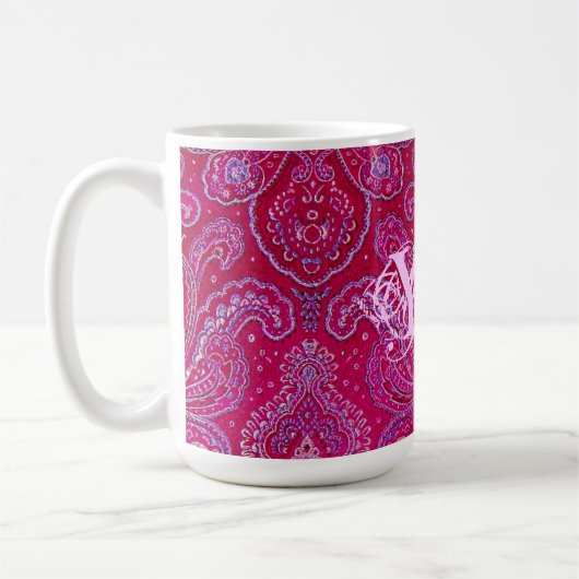 Paiselyのかわいらしいモノグラム コーヒーマグカップ (左)