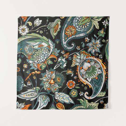 Paisley. A seamless pattern based on the tradition タペストリー (正面)