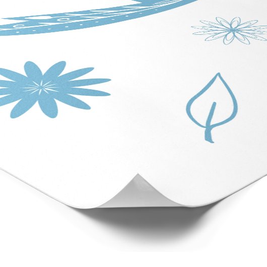 Paisley Blue Bird ポスター (角)