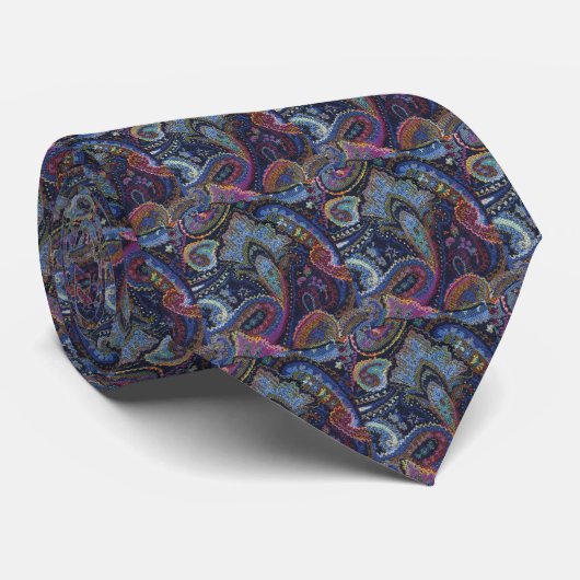 Paisley Blue_edited ネクタイ (ロール)