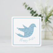 Paisley Bluebird Easter greeting card シーズンカード (スタンド正面)