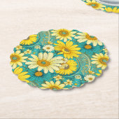 Paisley Daisy Coaster ペーパーコースター (アングル)