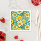 Paisley Daisy Napkin スタンダードカクテルナプキン (インサイチュ)
