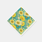 Paisley Daisy Napkin スタンダードカクテルナプキン (角)