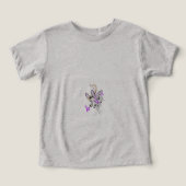 Paisley Floral Motif – Boho White Purple Orange  (デザイン正面)