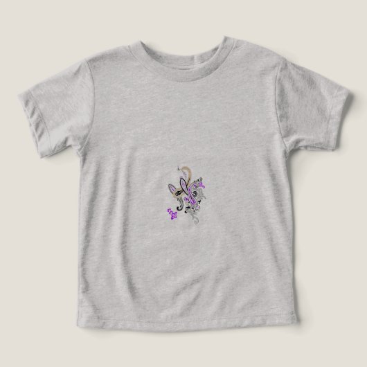 Paisley Floral Motif – Boho White Purple Orange  (デザイン正面)