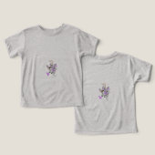 Paisley Floral Motif – Boho White Purple Orange  (デザイン正面&裏面)