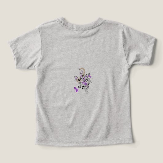 Paisley Floral Motif – Boho White Purple Orange  (デザイン裏面)