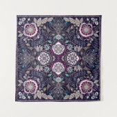 Paisley floral pattern タペストリー (正面)