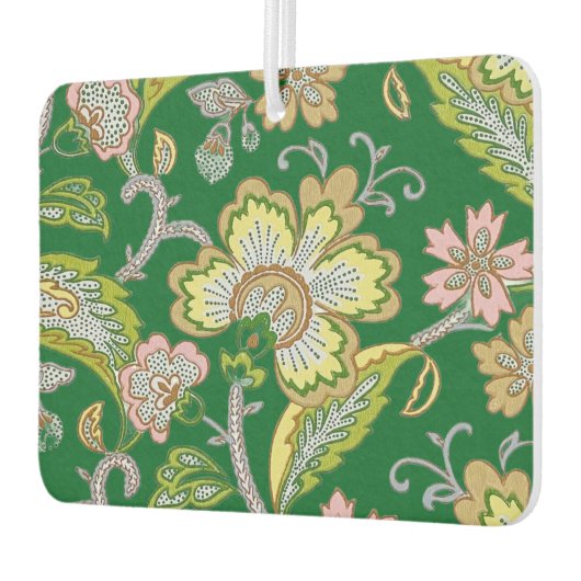 Paisley Garden Stylized Floral Embroidery カーエアーフレッシュナー (左)