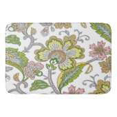 Paisley Garden Stylized Floral Embroidery バスマット (正面)