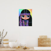 Paisley Hippie Doll Poster ポスター (キッチン)