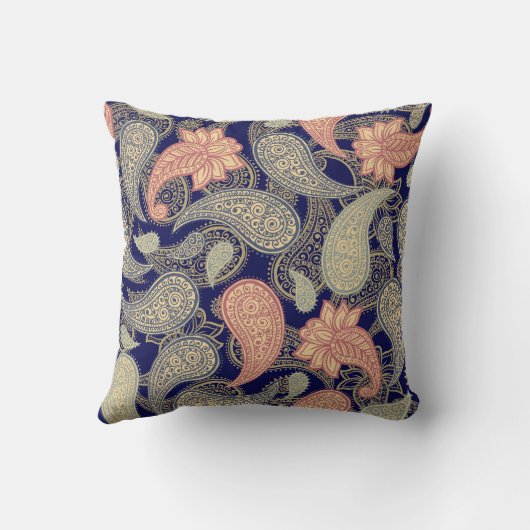 Paisley Pattern  クッション (裏面)