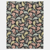 Paisley Pattern フリースブランケット (正面)