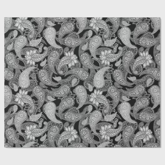 Paisley Pattern ラッピングペーパー (フラット)