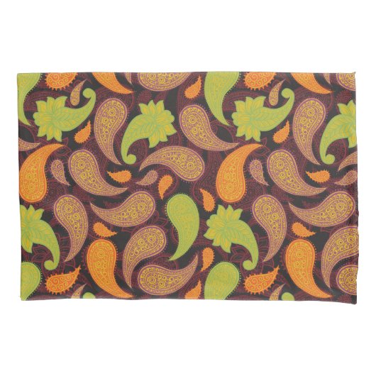 Paisley Pattern  枕カバー (正面)