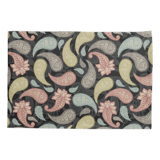 Paisley Pattern  枕カバー (裏面)