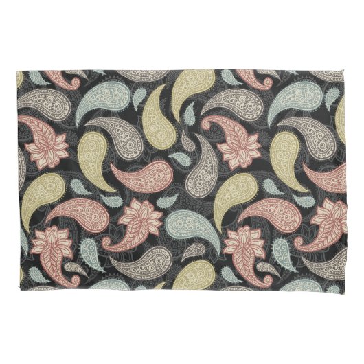 Paisley Pattern  枕カバー (正面)