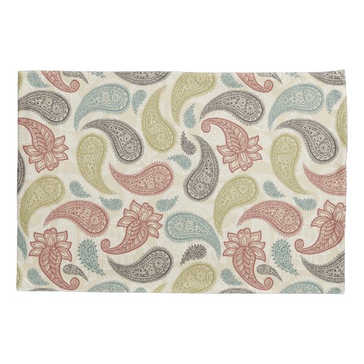 Paisley Pattern  枕カバー (裏面)