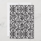 Paisley Pattern Art – Ornamental Floral Outline セーブザデート (裏面)