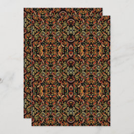 Paisley Pattern Art – Ornamental Floral Outline セーブザデート