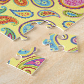 Paisley Pretty Moroccan Colorful Design ジグソーパズル (側面)