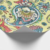 Paisley seamless pattern based on the traditional ラッピングペーパー (角)