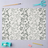 Paisley Waltz Green Silhouettes Minimal Botanical 薄葉紙 (クラフト)