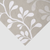 Paisley Waltz White Silhouettes Minimal Botanical 薄葉紙 (詳細)