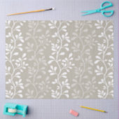 Paisley Waltz White Silhouettes Minimal Botanical 薄葉紙 (クラフト)