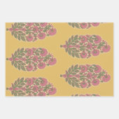 paisley Wrapping Paper Flat Sheet Set of 3 ラッピングペーパーシート (正面2)