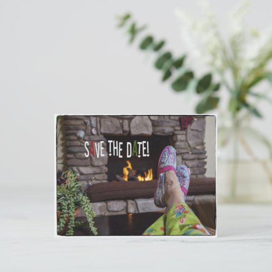 Pajamaパーティーの日付はがきを保存 案内ポストカード (スタンド正面)