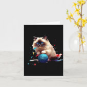 Pajama Ragdoll Cat Perfect For Cat Lovers! For Men カード (黄色い花)