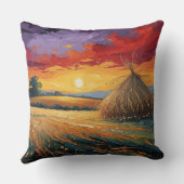 Pajar solitario al atardecer クッション (裏面)