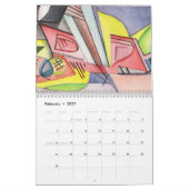 Pajaro Iterations, set 1, 2024 Calendar カレンダー (2月 2027)